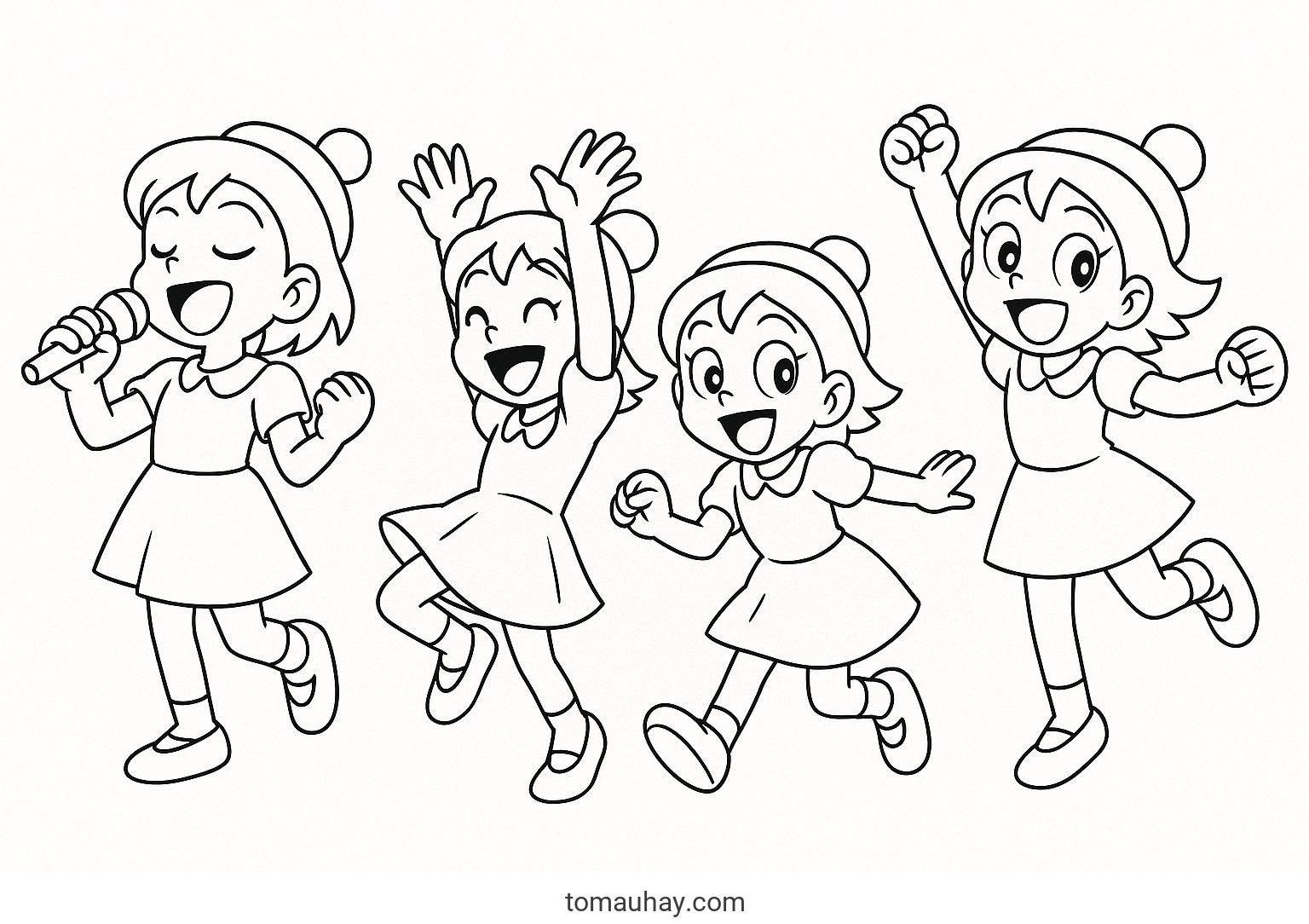 Tranh Tô Màu Doremi Cho Bé - Hình Tô Màu Năm 2026 - Doremi hoạt động