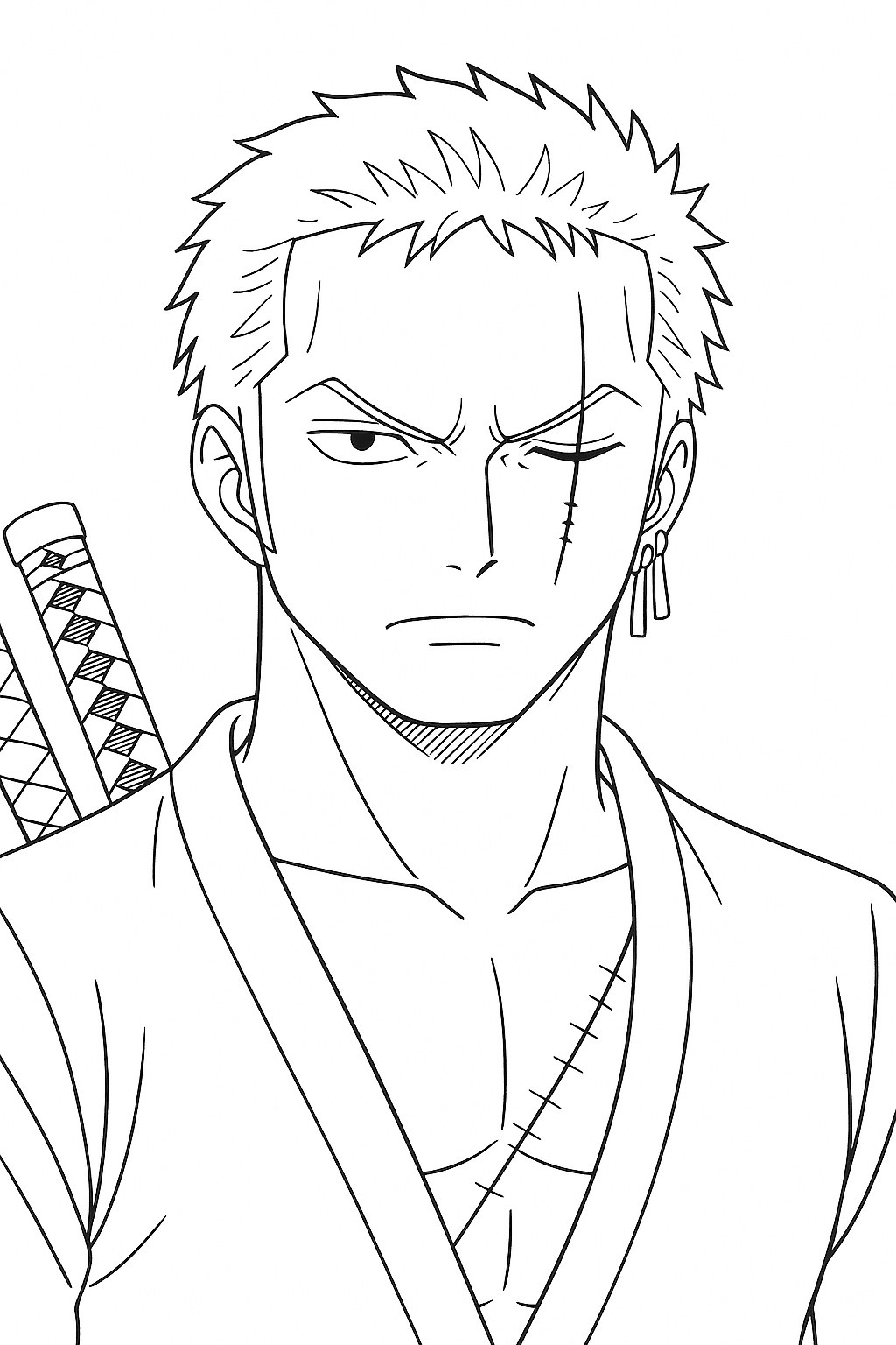 Zoro với vết sẹo đặc trưng