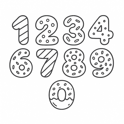 Tranh tô màu bảng chữ số cho bé học vui 2025