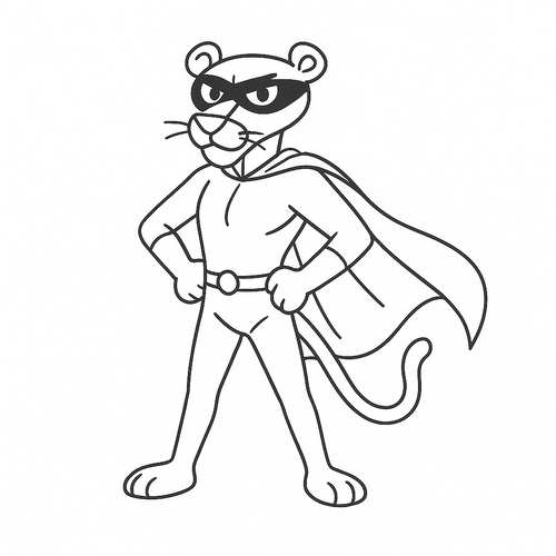 Tô màu báo hồng cho bé sáng tạo vui học 2025