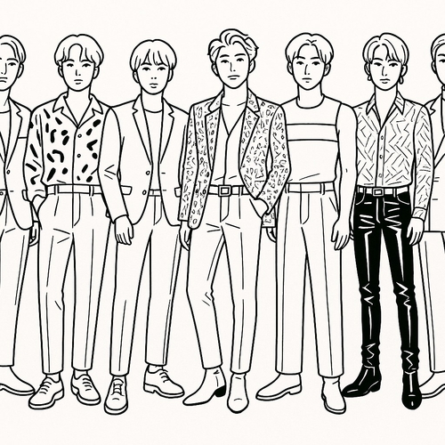 Tranh tô màu theo số BTS cho bé đẹp sáng tạo 2025
