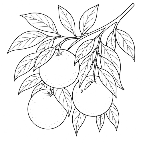 Tô màu cây cam cho bé sáng tạo và học hỏi 2025