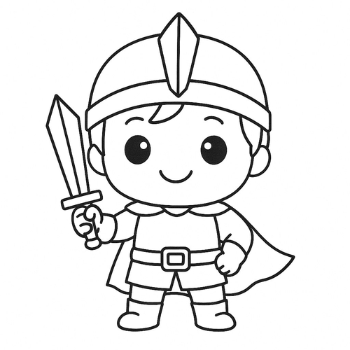 Tô màu chiến binh nụ cười cho bé sáng tạo 2025