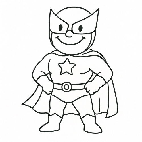 Tô màu chiến binh nụ cười cho bé sáng tạo 2025