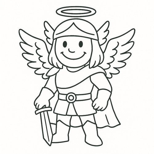 Tô màu chiến binh nụ cười cho bé sáng tạo 2025