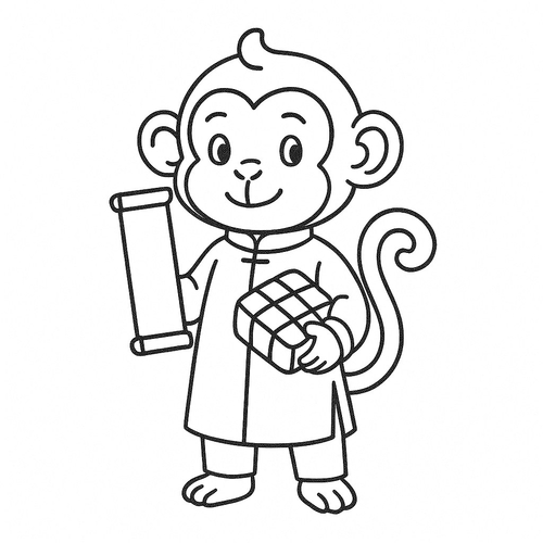 Bé Bún tô màu dễ thương cho bé sáng tạo 2025