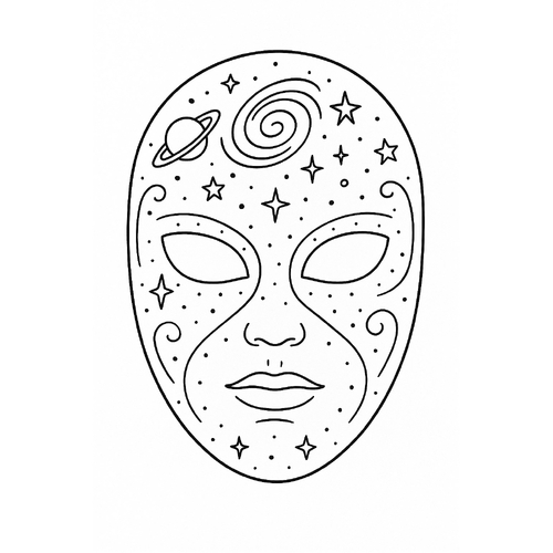 Tô màu mặt nạ cho bé 2025 - Tranh tô màu sáng tạo