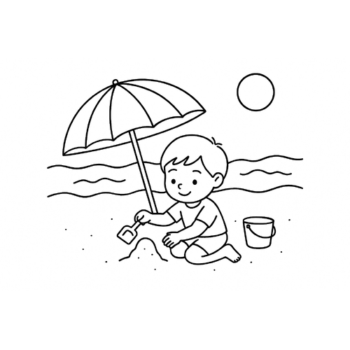 Tranh Tô Màu Mùa Hè Của Bé Năm 2025