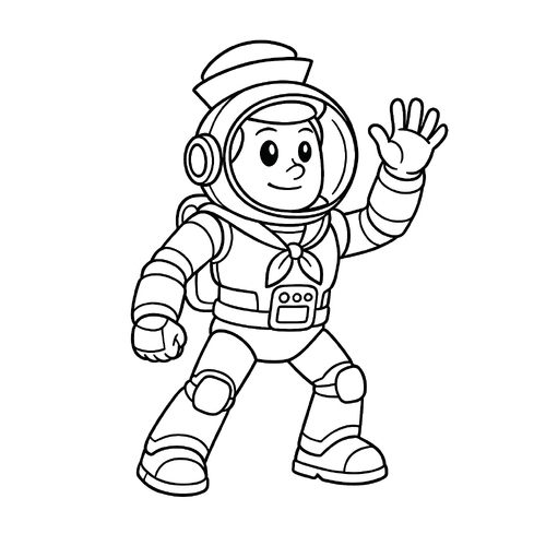 Tranh tô màu thủy thủ cho bé đẹp và dễ thương 2025