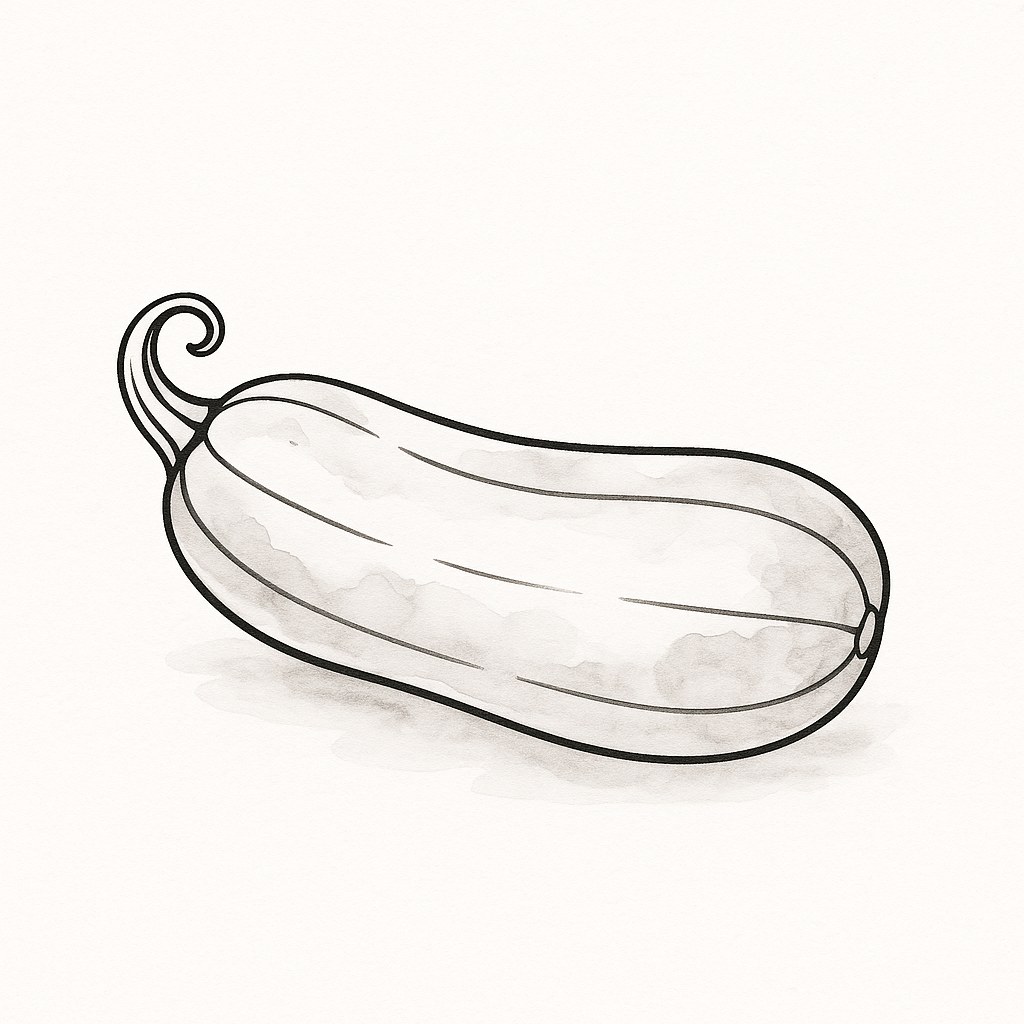 Tranh tô màu quả bí xanh cho bé đẹp nhất 2025