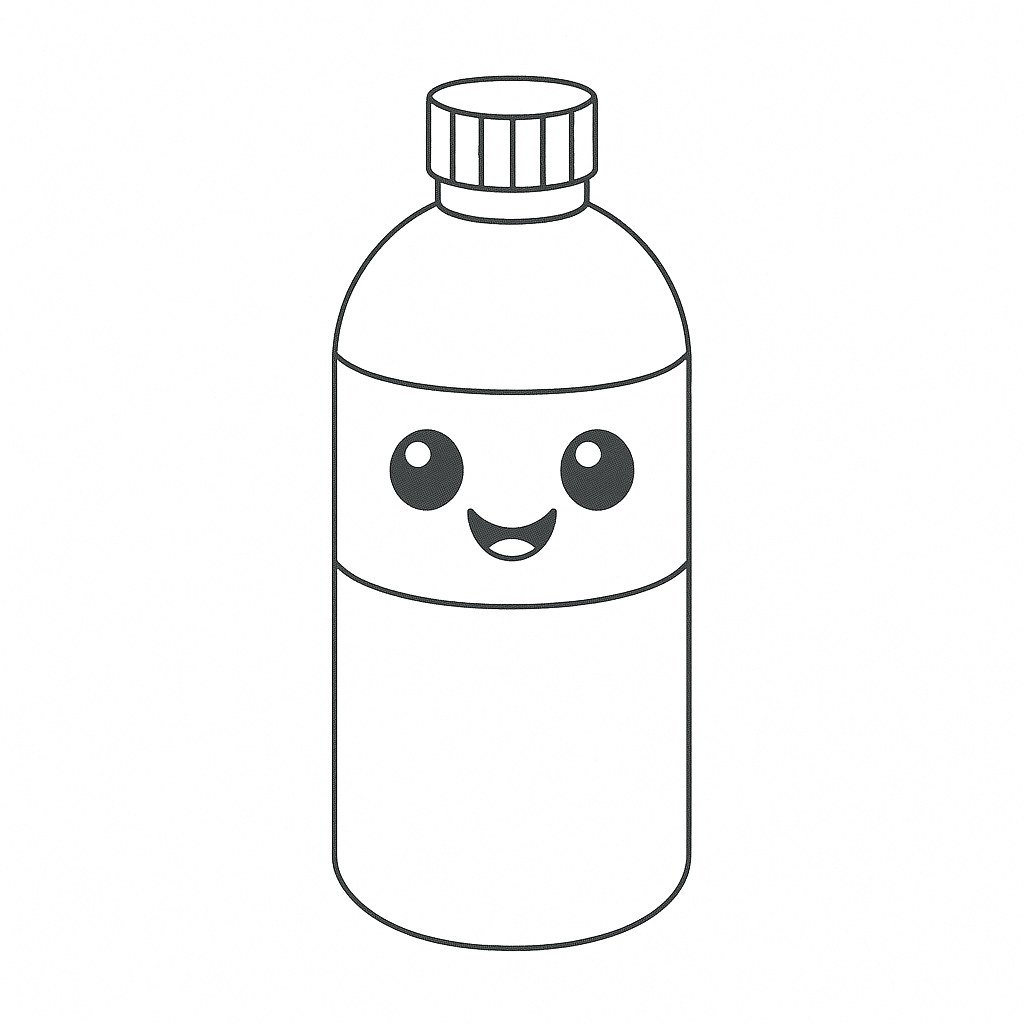 Chai nước hoạt hình