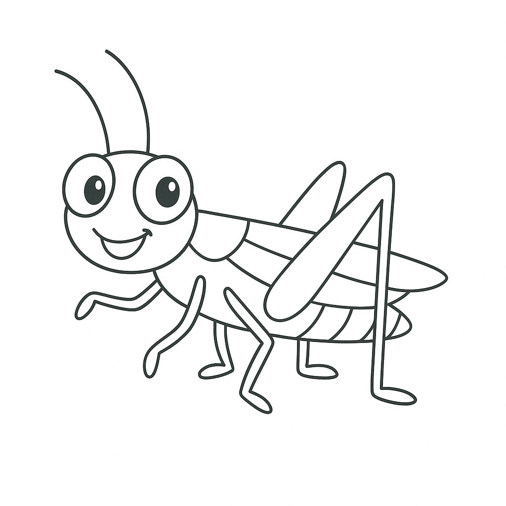 Châu chấu hoạt hình dễ thương