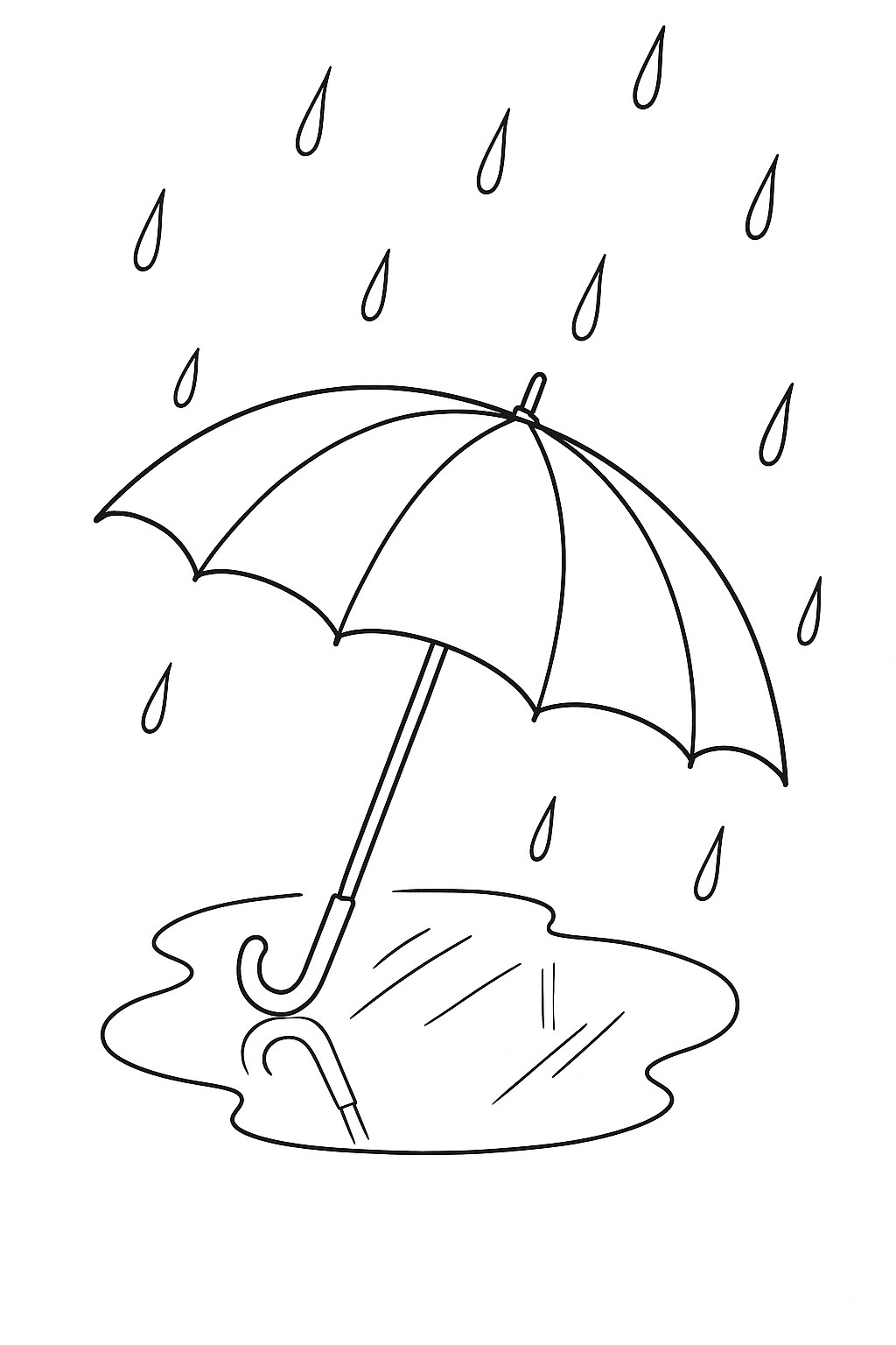 Chiếc ô trong mưa