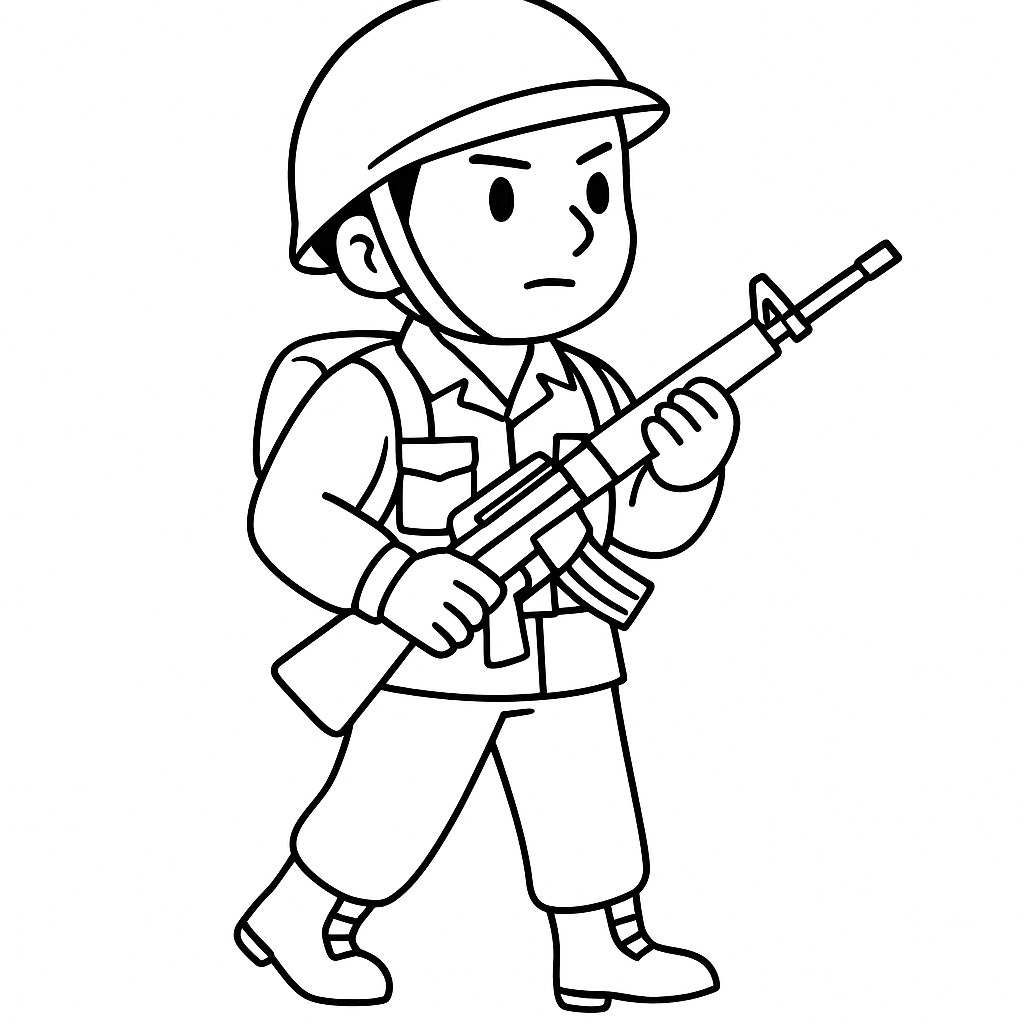 Chú bộ đội bảo vệ Tổ quốc