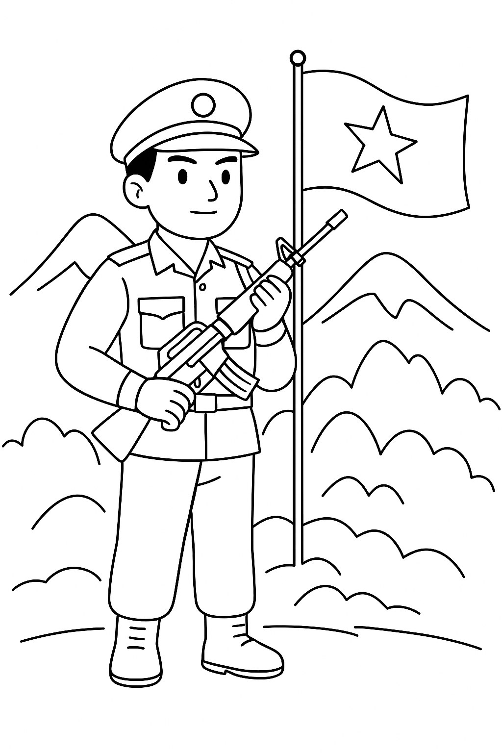 Chú bộ đội biên phòng