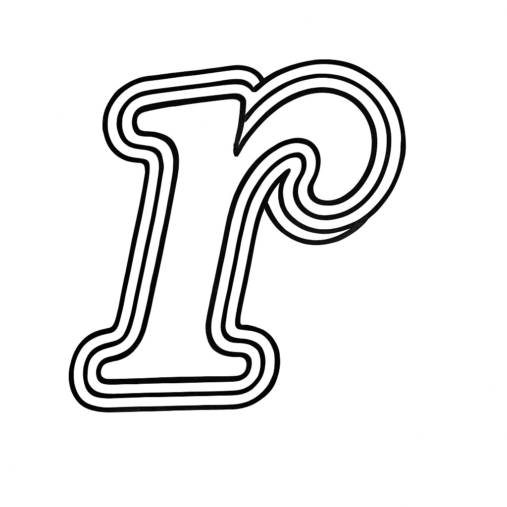 Chữ r cầu vồng