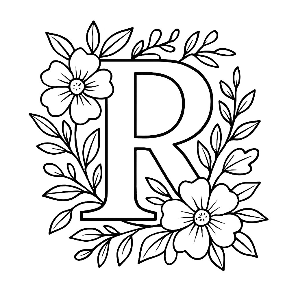 Tô màu chữ r cho bé học vui sáng tạo nhất 2025