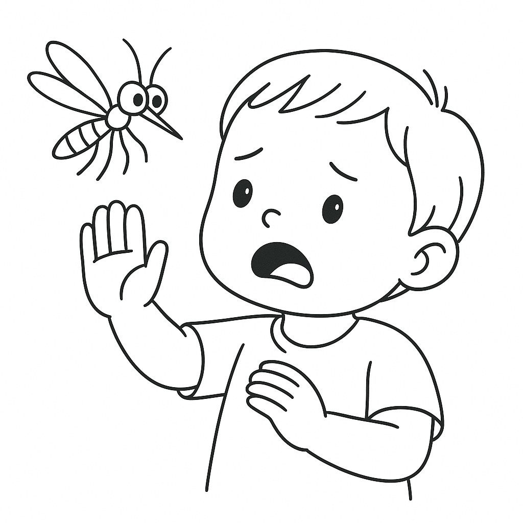 Con muỗi và em bé