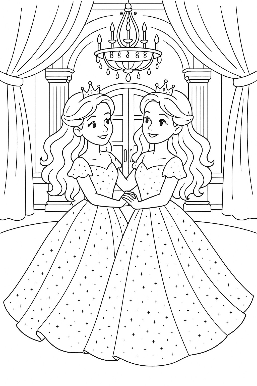 Công chúa sinh đôi dạ hội