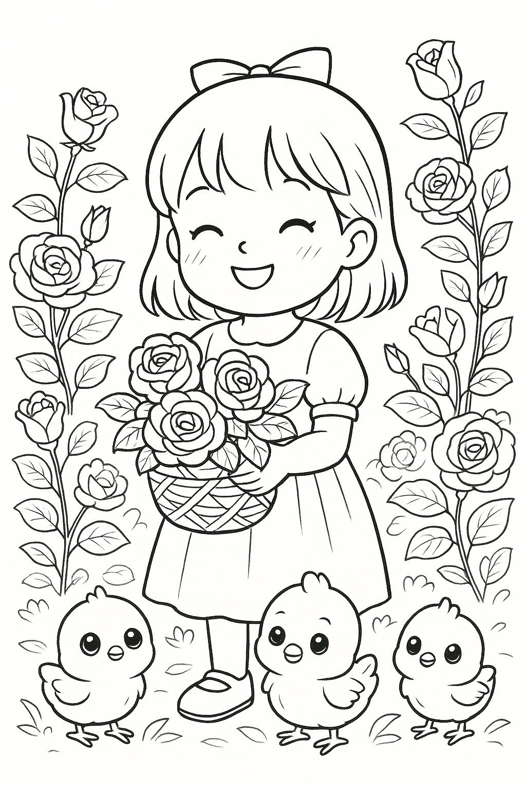 Hoa hồng và cô bé