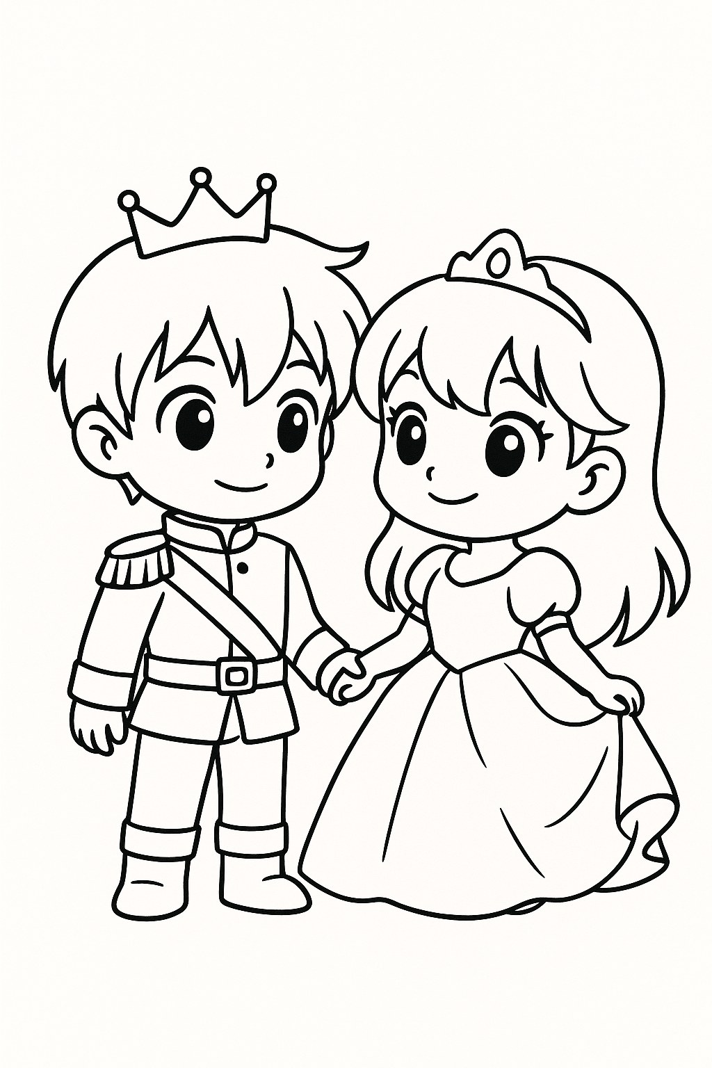 Hoàng tử và công chúa chibi