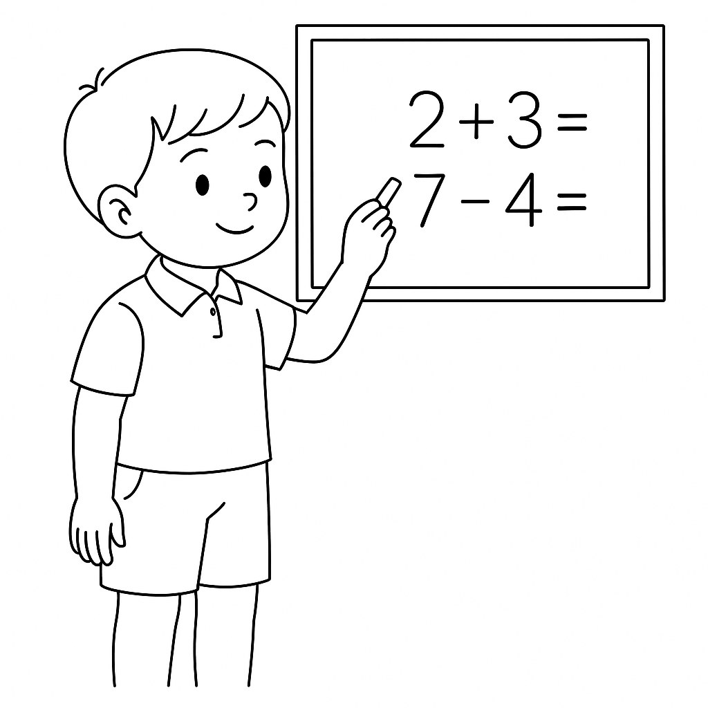 Học sinh học toán