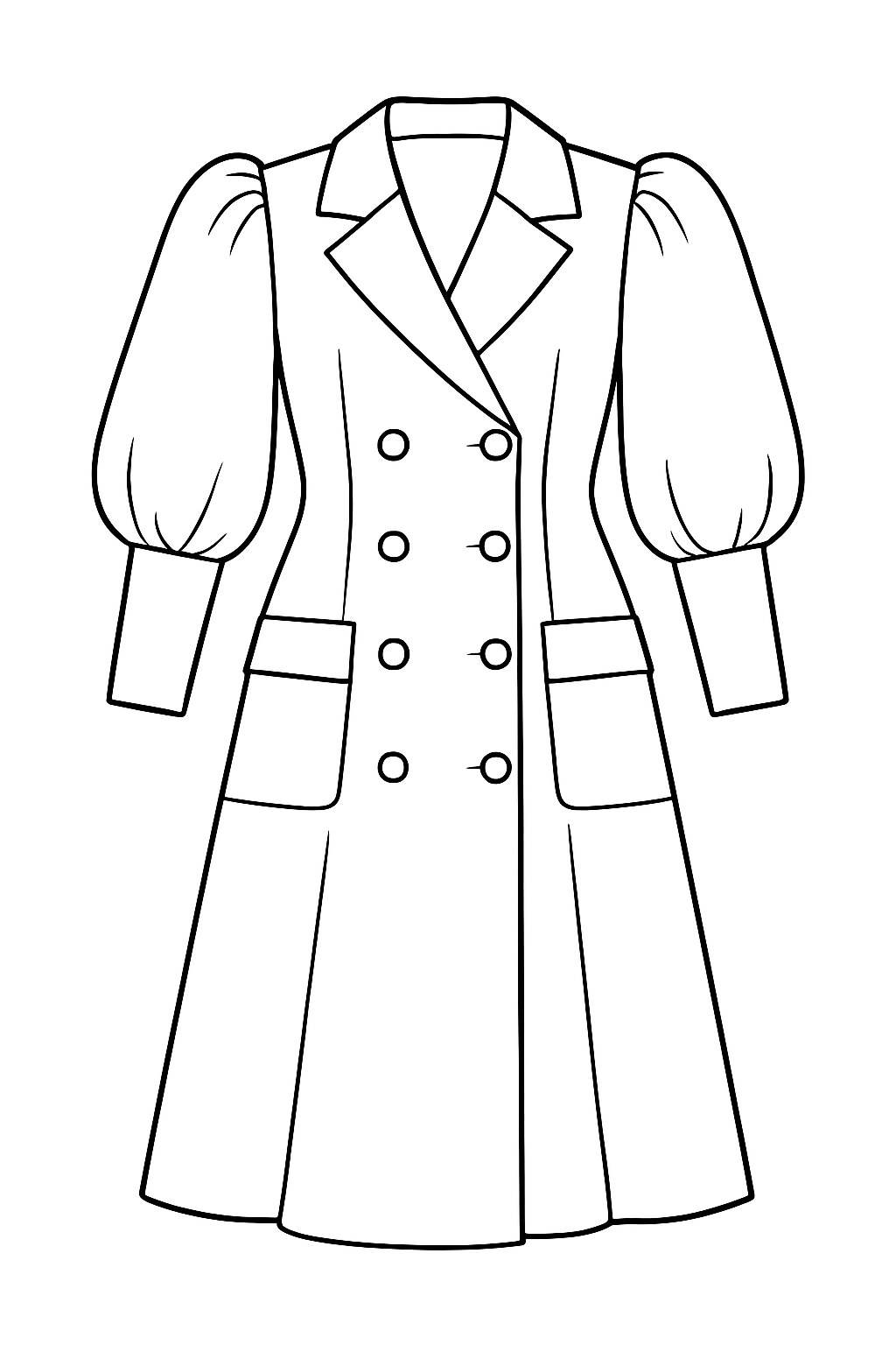 Măng tô tay bồng vintage