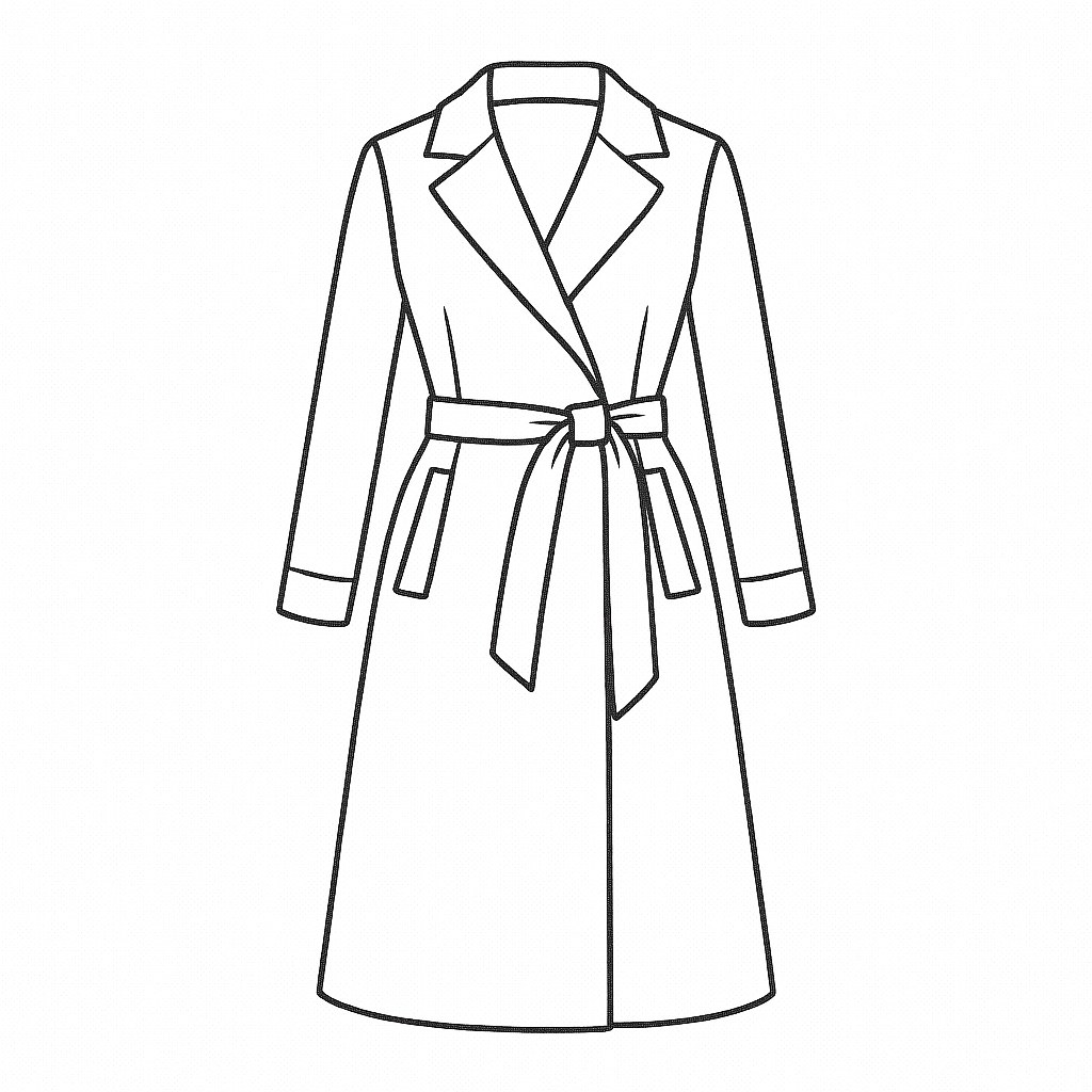 Măng tô thắt eo nữ tính