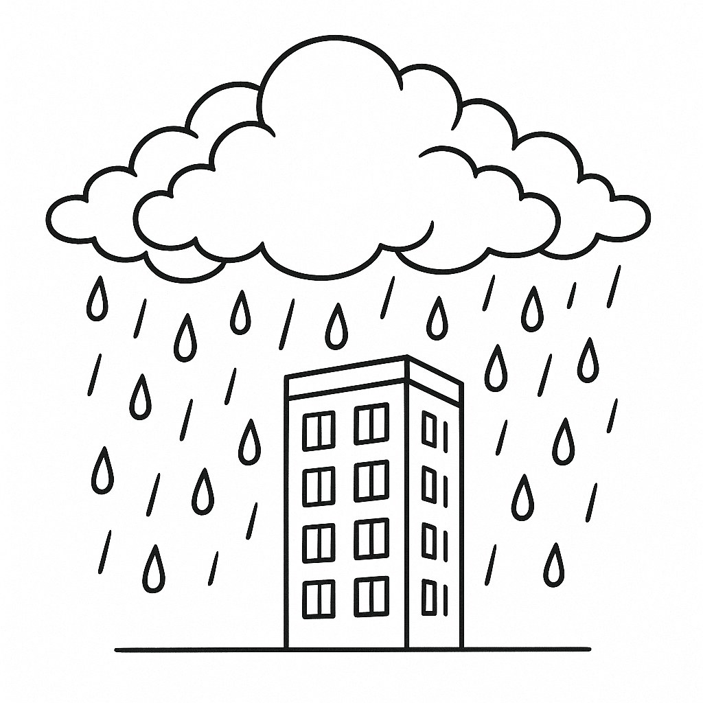 Mây mưa trong thành phố