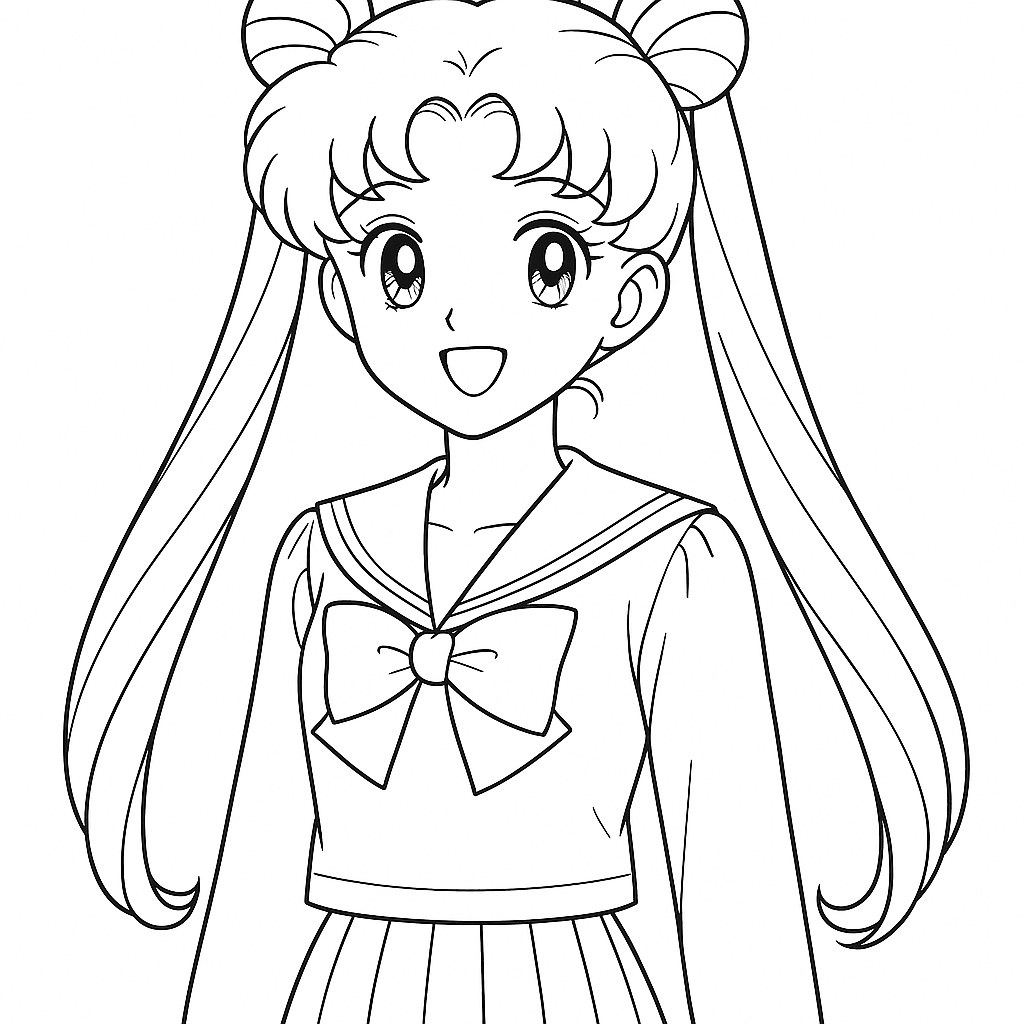 Tô màu công chúa Serenity cho bé đẹp nhất 2025