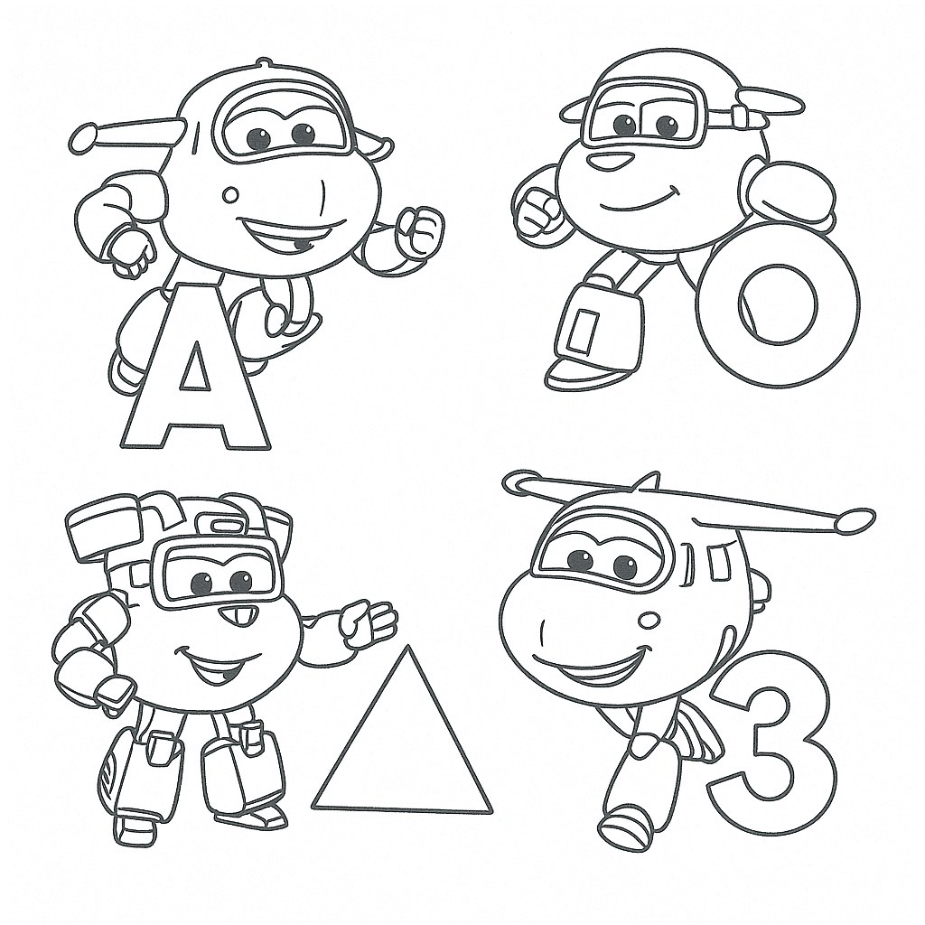 Super Wings học tập