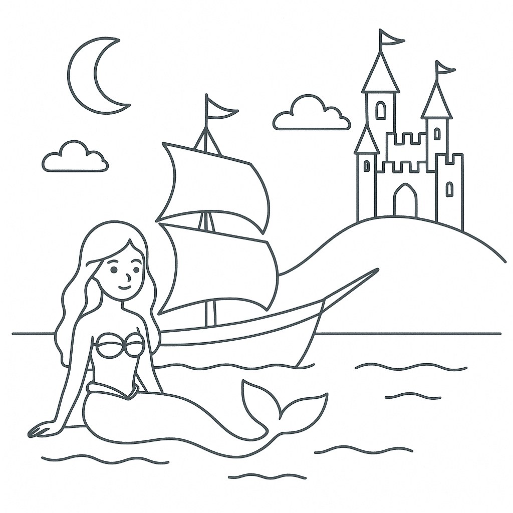 Thuyền trong tranh cổ tích