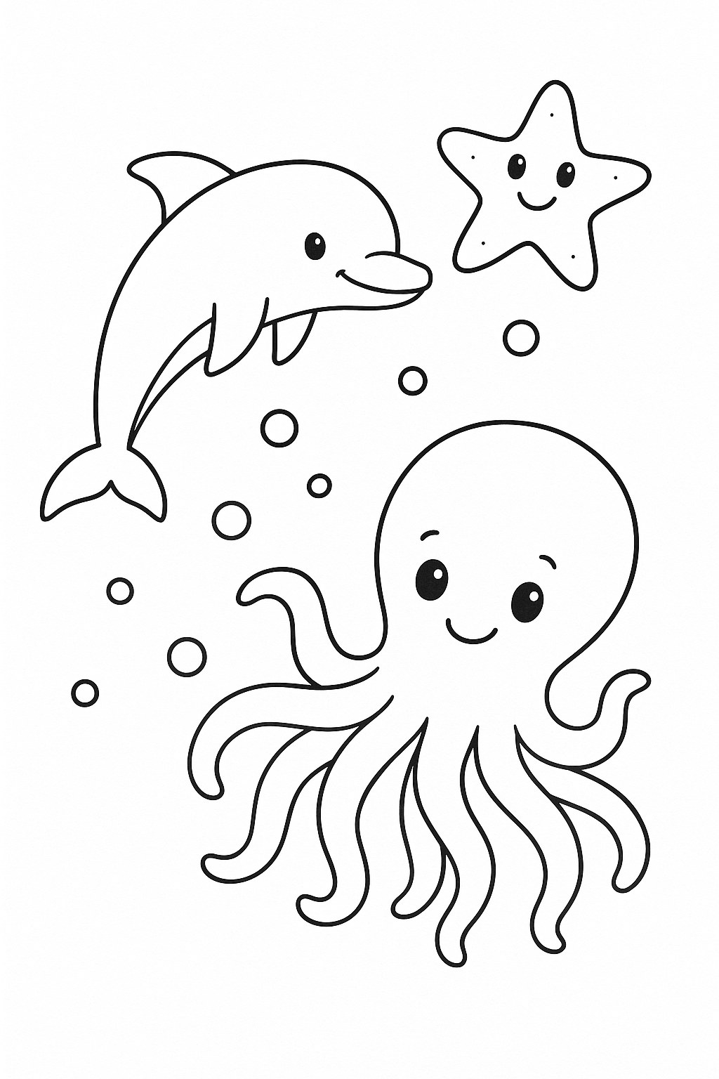 Tô màu động vật biển