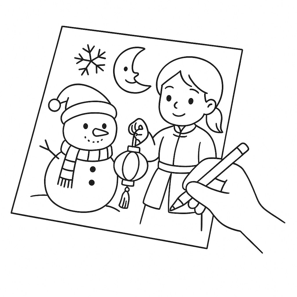 Tô màu lễ hội và mùa