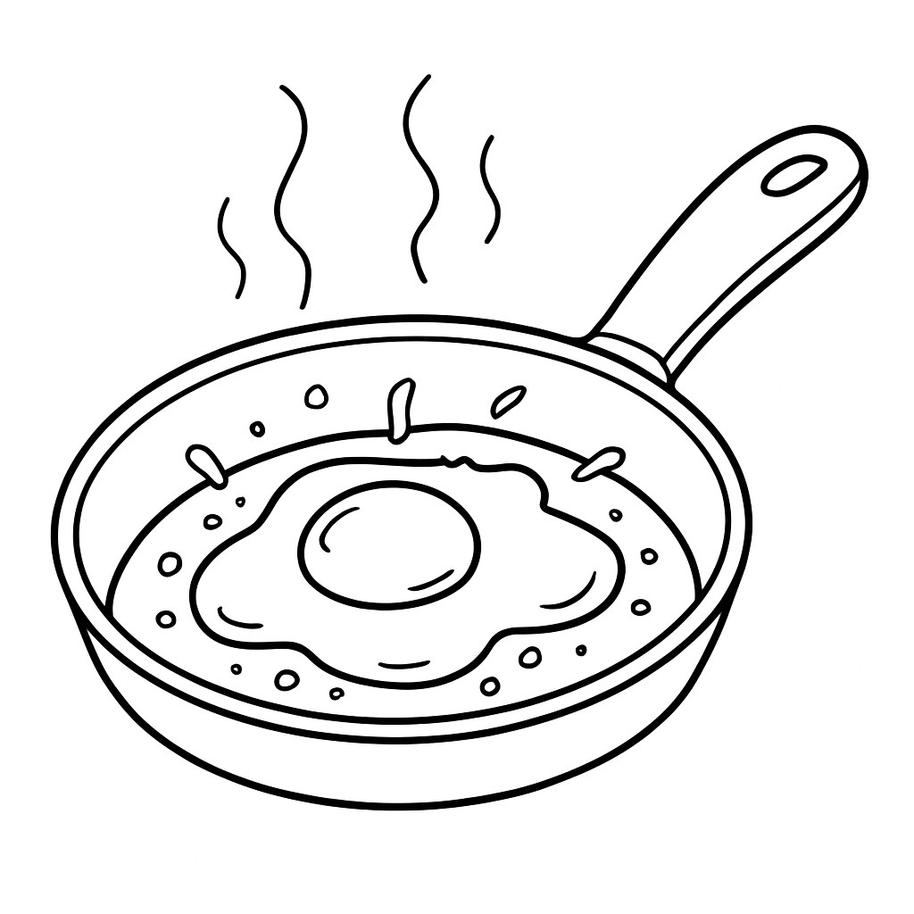 Trứng ốp la trên chảo