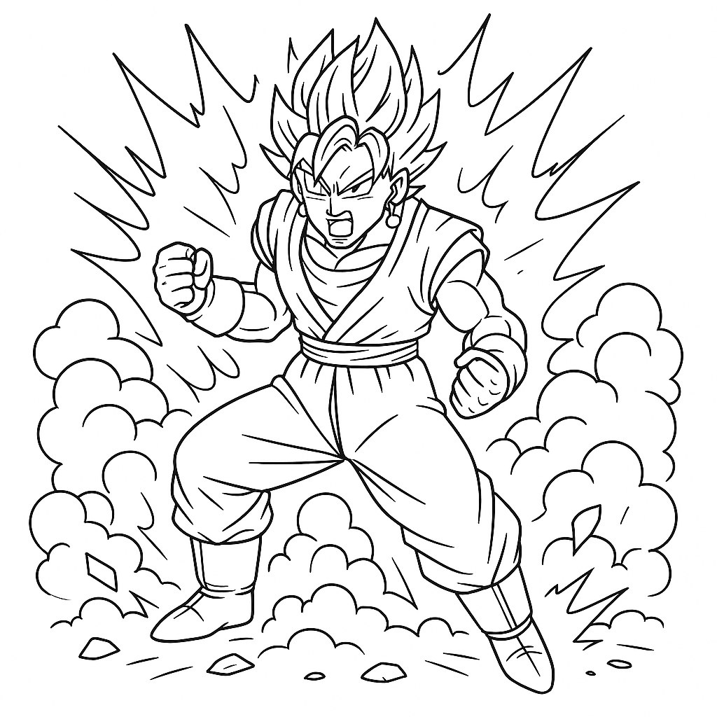 Vegito Chiến Đấu Trong Khói Lửa