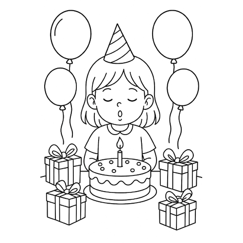 Tranh tô màu cho bé gái 3 tuổi dễ thương 2025