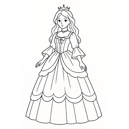 Tô màu cát công chúa cho bé đẹp nhất 2025