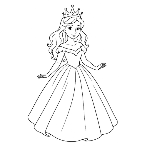 Tô màu cát công chúa cho bé đẹp nhất 2025