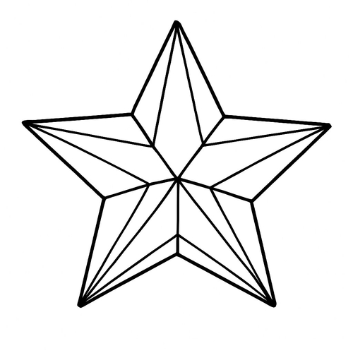 Tranh tô màu chiếc đèn ông sao cho bé sáng tạo 2025