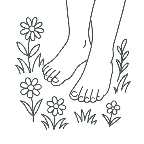 Tô màu đôi chân cho bé sáng tạo và học hỏi 2025