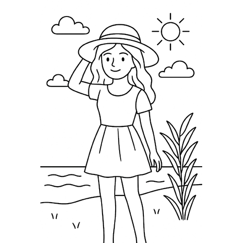 Eosa tô màu dễ thương cho bé sáng tạo 2025