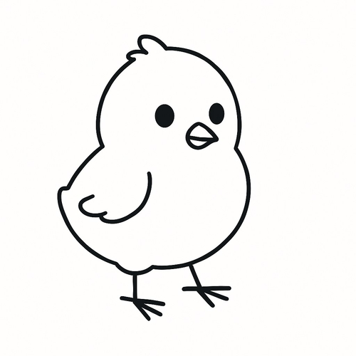 Tranh tô màu đàn gà con cho bé sáng tạo vui học 2025