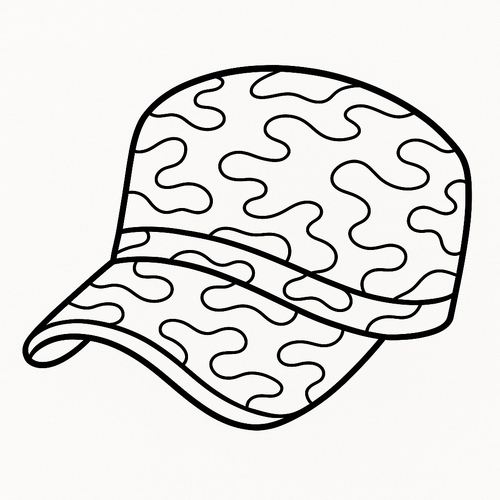 Tranh tô màu mũ lưỡi trai cho bé sáng tạo đẹp nhất 2025