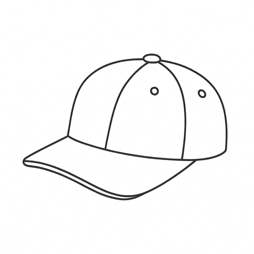 Tranh tô màu mũ lưỡi trai cho bé sáng tạo đẹp nhất 2025