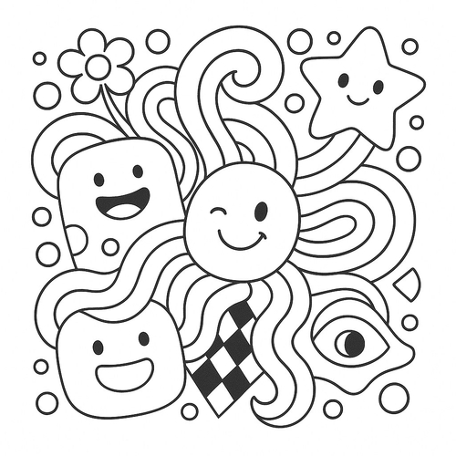 Tranh tô màu ngộ nghĩnh cho bé sáng tạo vui học 2025