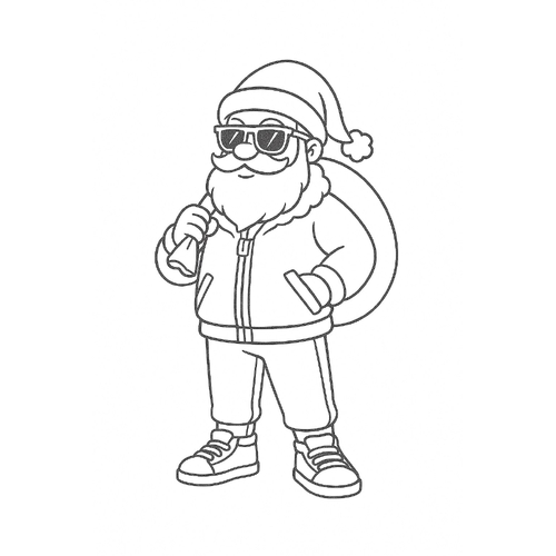 Tranh tô màu ông già tuyết cho bé đẹp nhất 2025