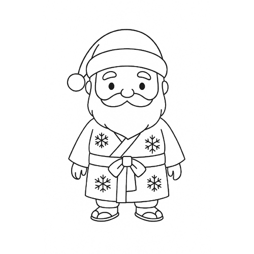 Tranh tô màu ông già tuyết cho bé đẹp nhất 2025