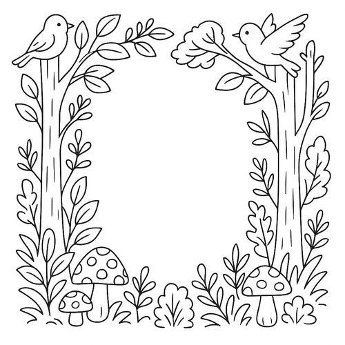 Khung tranh tô màu cho bé đẹp và sáng tạo 2025