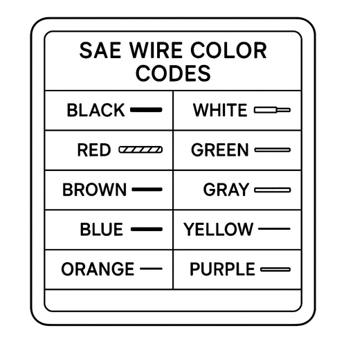 Quy ước màu dây điện ô tô cho bé học tập sáng tạo 2025